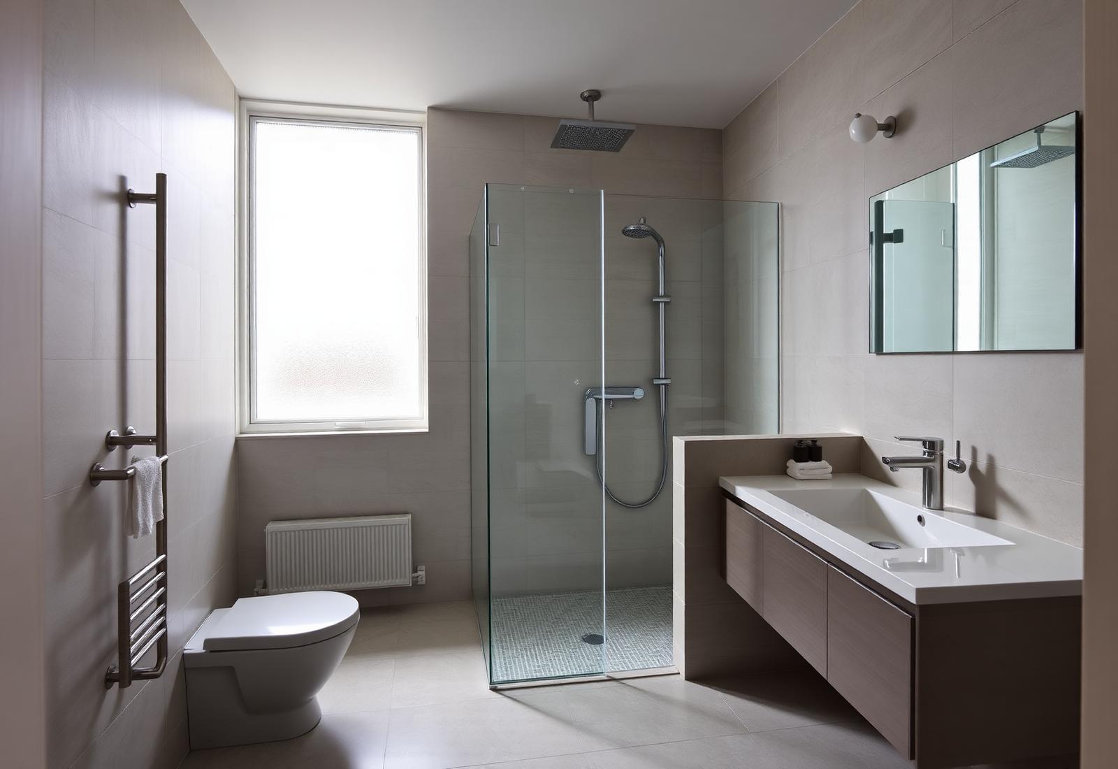 Modern saniertes Badezimmer in einer Berliner Wohnung